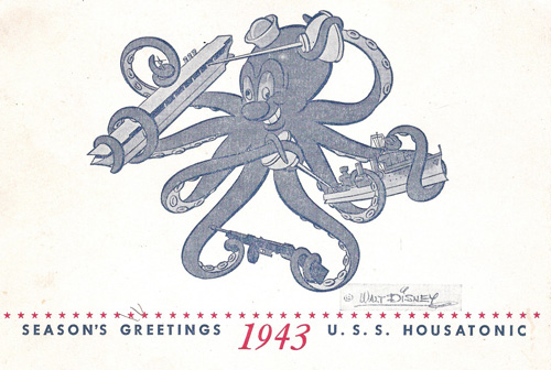 USS Houstanic holiday card