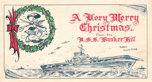 USS Bunker Hill Christmas card