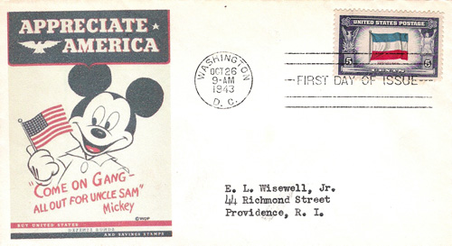 Mickey Mouse envelope